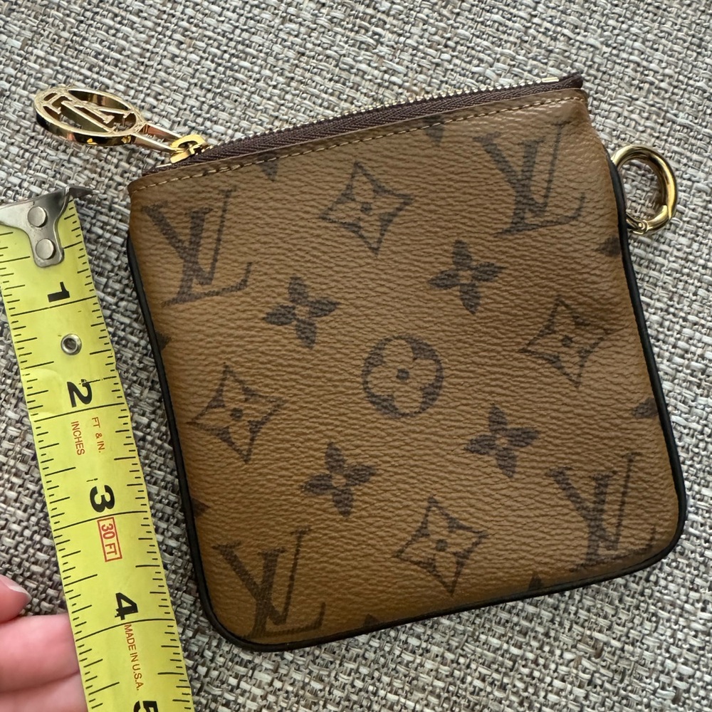 SALE! 💕 Louis Vuitton Reverse Mono Zip Coin Pouch -Square Pouch from Trio Pouch - Picture 8 of 8